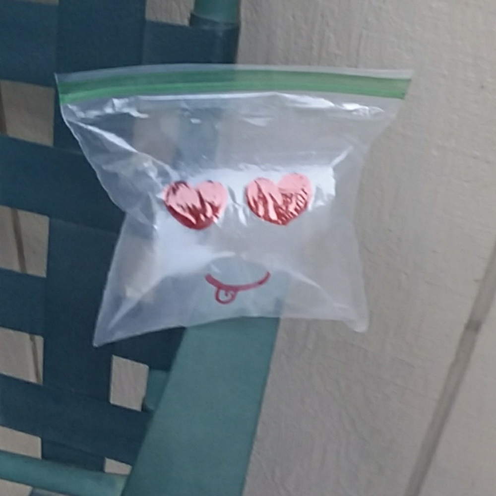 A plastic bag of air